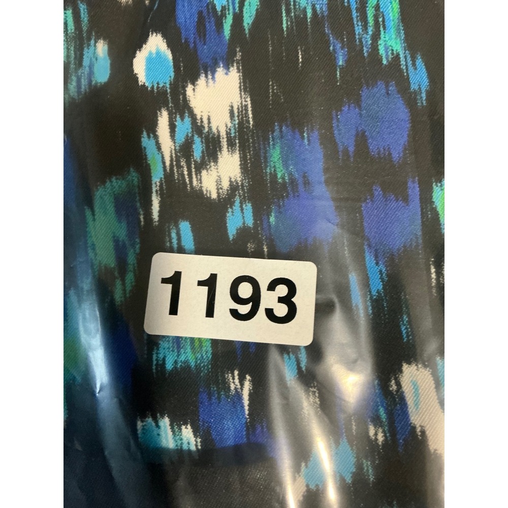 AB Studio Womens Size 12‎ Abstract Blue Green Ikat Print Sleeveless Shift Dress - Picture 11 of 11